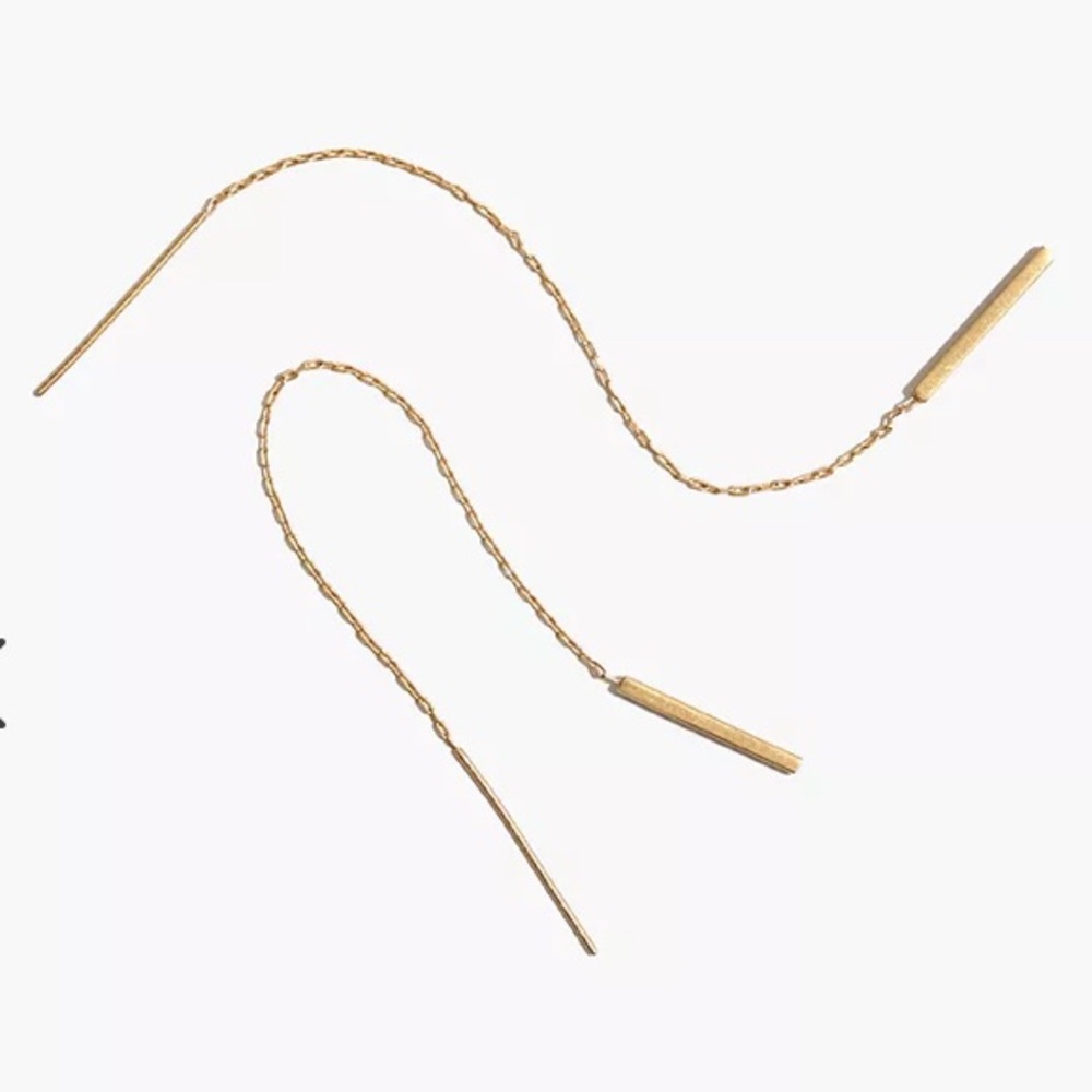 NWOT Madewell Threader Bar Earrings